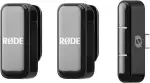 RØDE Wireless Micro - Kompaktes drahtloses Mikrofon, Zwei Mikrofone mit Ladehülle für die Erstellung von Inhalten auf dem Smartphone - USB-C, Schwarz