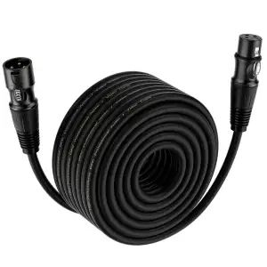 EBXYA XLR Kabel Mikrofonkabel 30M 3-Pin symmetrisch XLR Stecker auf Buchse Kabel