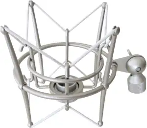 keepdrum MS089SV Silber Mikrofon-Spinne elastische Halterung Shockmount für G-Tr