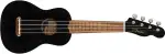 Fender Venice Sopran-Ukulele, Schwarz – Klassische Ukulele, leicht & kompakt, warmer Klang, komfortables Spielgefühl, ideal für Anfänger & Fortgeschrittene, inkl. virtueller Fender Play Kurse