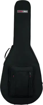 Gator Cases Leichter Gitarrenkoffer Softcase für Jumbo Akustik-Gitarren, schwarz (GL-Jumbo)