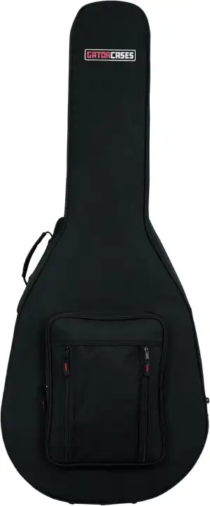 Gator Cases Leichter Gitarrenkoffer Softcase für Jumbo Akustik-Gitarren, schwarz (GL-Jumbo)