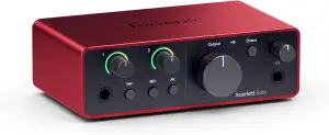 Focusrite Scarlett Solo 4. Gen USB-Audio-Interface für Gitarristen, Sänger und P