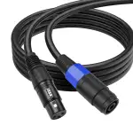 SinLoon Speakon auf XLR-Kabel, 18 AWG, 3-polige Buchse, Audio-Verlängerungskabel mit Drehverschluss für Verstärker, Pro DJ, PA, Bühne (1,8 m Speakon-Buchse)
