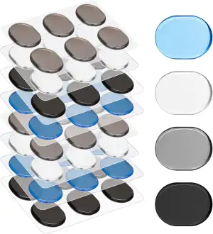 SAVITA 48 Stück Trommeldämpfer Pads, Silikon Weich Klebend Gel Drum Mute für Dru