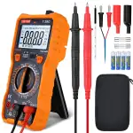 Digital Multimeter, True RMS 6000 Zählungen Manuelle Bereich Spannungsprüfer Strommessgerät, Misst AC/DC-Spannung, AC/DC-Strom, Widerstand, Dioden, Durchgang, Kapazität und Temperatur
