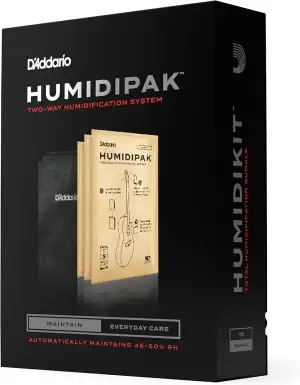 D'Addario Gitarre Luftbefeuchter - Guitar Humidifier - Humidipak Pflegeset - Aut