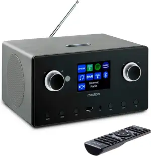 MEDION P85444 2.1 Internetradio mit Subwoofer (DAB+, UKW Radio, Spotify Connect,