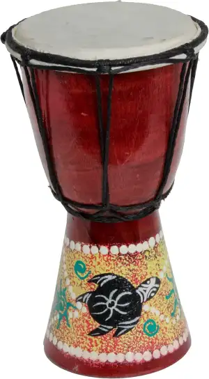 40cm Djembe Trommel Bongo Schildkröte für Kinder/Anfänger Holzbongo Fair Trade
