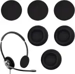 6 Stück Kopfhörer Ohrpolster,Schaumstoff Polster,Kopfhörer Polster Ersatz,Kopfhörer Ersatz Ohrpolster,50mm Black Ersatz Earpads Audio Kopfhorer