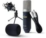Marantz Professional MPM1000 - XLR Kondensatormikrofon mit Pop Schutz Filter, Shockmount, Tripod Ständer, XLR Kabel für Home Office oder Studio