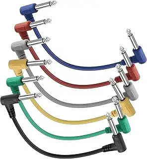 XMSJSIY Gitarre Patch Kabel Effekt Pedal Cord 6.35mm 1/4 Zoll TS Stecker zu Stec