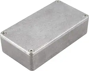 1 x Gitarren-Effektpedal-Aluminium-Gehäuse für DIY-Gitarrenpedal-Set 1590B