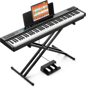 CAHAYA 88 Tasten Digital piano Halbgewichteten– Volle Größe E-Piano für Anfänger