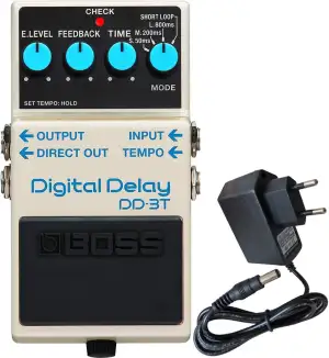 Boss DD-3T Digital-Delay Effektgerät + keepdrum 9V Netzteil