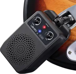 LEKATO Mini Gitarrenverstärker 5W, Tragbarer Gitarre Verstärker, Wiederaufladbar
