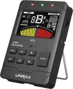 MT2 Metronom Stimmgerät Wiederaufladbares, 3 in 1 Digitales Stimmgerät Metronom Tongenerator für Gitarre Bass Ukulele Violine Saxophon Trompete Klarinette Flöte, Präzise Tempo und Stimmung