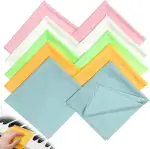 10 Stück Instrumenten Reinigungstuch, Klavier Reinigungstuch 30 × 30 cm, weiches Mikrofasertuch, mehrfarbiges Set, geeignet für Klaviertastatur, Gitarrenkorpus, Violine und Blasinstrumente (10)