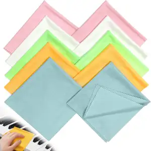 10 Stück Instrumenten Reinigungstuch, Klavier Reinigungstuch 30 × 30 cm, weiches
