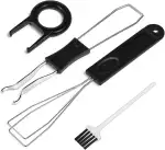 Xinjoduz 4 Stück Keycap Puller, Switch Puller Set Universelles Reinigungswerkzeug Reinigungsbürst...