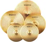 Cymbal Set mit geringer Lautstärke 14" HiHat+16" Crash+18" Crash+20" Ride Beckenset Golden 5 Stücke
