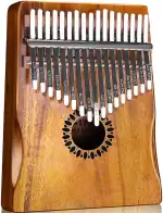 Newlam Kalimba Daumenklavier 17 Tasten Musikinstrument, Fingerklavier Instrument Klaviergeschenk für Kinder und Erwachsene Anfänger