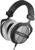 beyerdynamic DT 990 Pro einseitiger, kabelgebundener On-Ear-Studio-Kopfhörer für Mixing, Mastering und Editing, 80 Ohm. Handgefertigt in Deutschland