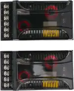 2Pcs Car Audio Passive Frequenzweiche, 2 Wege Car Audio Crossover Überstromschutz Universal Wärmeableitung Lautsprecher Frequenzteiler