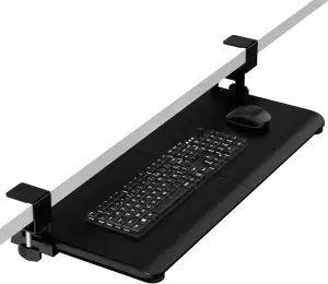 ERGOMAKER Tastaturablage, tastaturauszug untertischmontage mit C-Klammer-Befesti