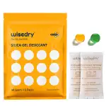wisedry Silica Gel Beutel Trockenmittel regenerierbar mit Orangenperlen indikator für 3D Drucker Filament Trockner, Elektronik, Schmuck 50g 6Stk