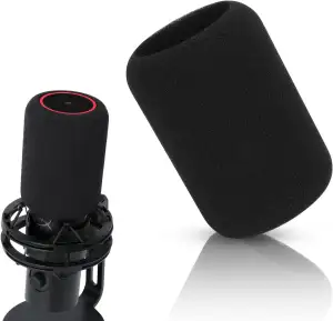 QuadCast 2 Popschutz - Mikro Windschutz Schallschutz Kompatibel mit HyperX QuadCast 2 S Mic, Öffnung von Oben für Mehr Bedienkomfort, Schutz Mikrofon Pop Filter Schaumstoff Windshield von YOUSHARES
