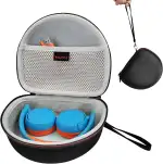 Kopfhörer-Etui für JBL Jr460 NC Jr310 BT, Eva Hartschalenetui für Jr310BT On-Ear Wireless Faltbare Bluetooth-Kopfhörer (schwarz) Grau innen