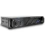 Ibiza AMP300-MKII Professioneller PA-Verstärker 2x240 W – 19-Zoll-Rack-montierbarer Stereo-Leistungsverstärker mit Cinch-/Klinken-Eingängen, Speakon-/Klemmenblock-Ausgängen und elektronischem Schutz