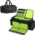 SUNDOY DJ Kabel Organizer Tasche – Kabeltasche mit Abnehmbarem Gepolstertem Boden & Trennwänden, Gig Bag für DJ-Equipment, Audio Kabel & Musik Zubehör (57 x 26 x 30-cm)