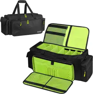 SUNDOY DJ Kabel Organizer Tasche – Kabeltasche mit Abnehmbarem Gepolstertem Bode