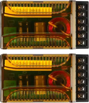 2-Wege-Frequenzweiche für Lautsprecher, 2er-Pack, Lautsprecher-Frequenzteiler, 2
