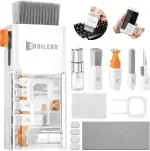 Ordilend Tastatur Reinigungsset, Alles in Einem Handy Laptop Reinigungsset, für iPhone Airpods Tastaturreiniger mit Bürste und Spray, Keyboard Cleaner for Tablet Computer PC Monitor Kamera mit Patent