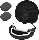 ProCase Hart Kopfhörer Tasche für AirPods Max mit 2 Smart Silikon Schutzhüllen, Hardshell Eva Tra...