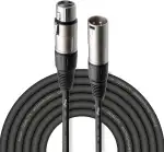 Stagg SMC6 Kabel, XLR (m) -XLR (f), Mikrofon-zu-Mischpult, 6 Meter lang, Schwarz