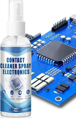 Kontaktspray für Elektronik, Kontaktspray Elektronik, Kontaktreiniger für Elektronik Kontakte, Geeignet zur Reinigung der AnschlüSse von Kfz-Elektronik und Leiterplatten, 100 Ml