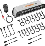 Donner DP-Z 9V Gitarrenpedal-Netzteil 10 isolierter DC-Ausgang mit USB-Anschluss für 9V/12V/18V Effektpedal DC 18v 2000m Eingang