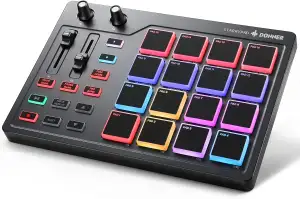 Donner MIDI Pad Controller Keyboard USB Typ-C, Professionelle Drum Pad Maschine 