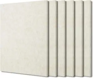 BXI Schallabsorber Akustikplatten-40 x 30 x 0,9 cm, 6 Stück hochdichtes Akustik-