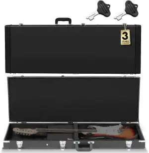 CAHAYA E-gitarrenkoffer Hartschalenkoffer für E-Gitarren Tragbarer Quadratischer Gitarrenkoffer Hardshell