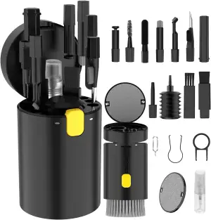 VICHYIE 20 in 1 Tastatur Reinigungsset mit Bürste, Kopfhörer Reinigungsset für A