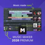 MUSIC MAKER 2026 Premium – Music made easy | Audio Software | Musikprogramm | für Windows 10/11 | 1 PC- Download-Lizenz