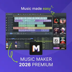 MUSIC MAKER 2026 Premium – Music made easy | Audio Software | Musikprogramm | fü