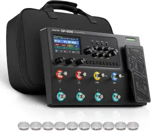 VALETON Gitarren Bass Multi-Effekt Prozessor mit Amp Modellierung IR Cabinets 24