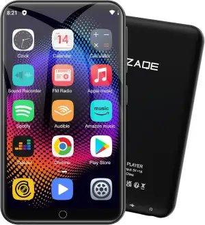 80GB MP3 Player mit Spotify und WiFi Bluetooth, ZAQE 4 Zoll Touchscreen, Android