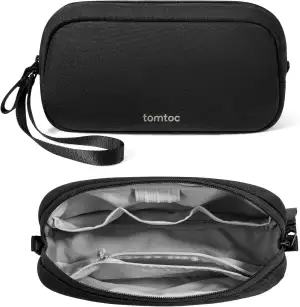 tomtoc Elektronik Organizer Tasche, Wasserresistent EDC Zubehör Kabeltasche, Tra